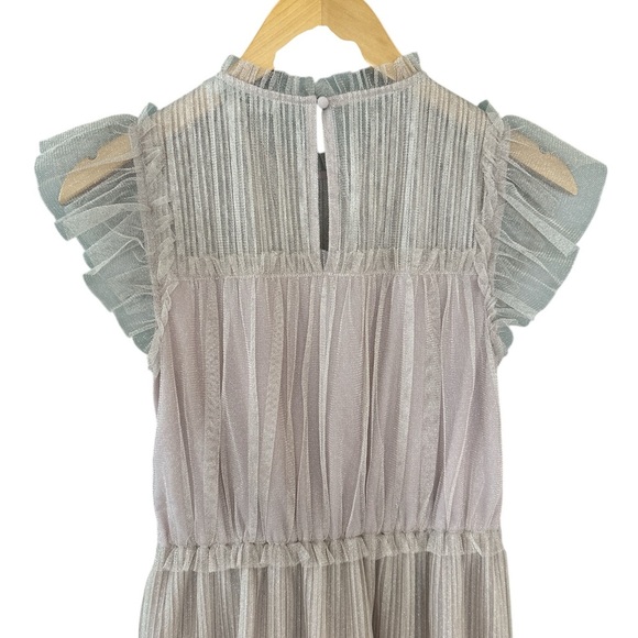 All Saints Perri Metallic Tulle Mini Dress - Picture 11 of 15
